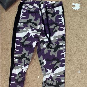 Purple camo pants